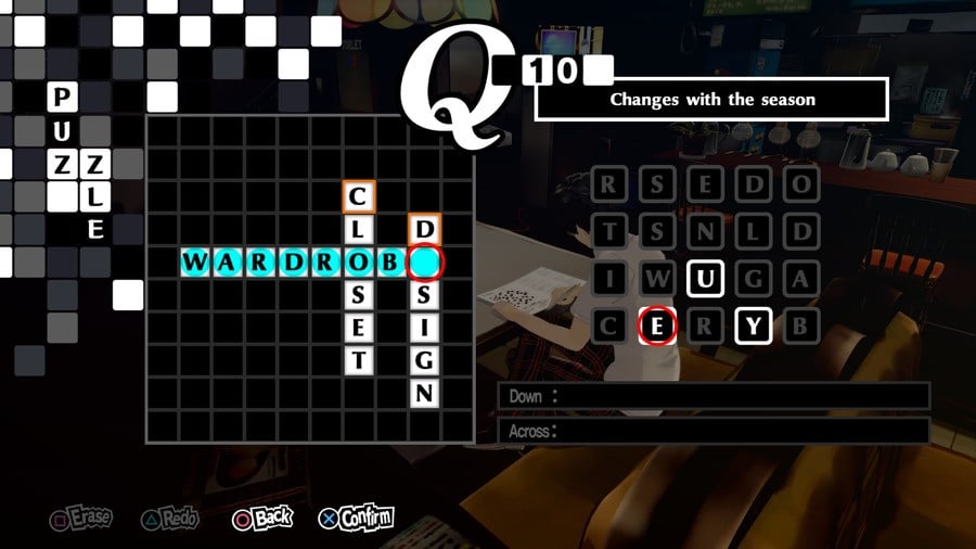 Persona 5 Royal Crossword 10 Answer