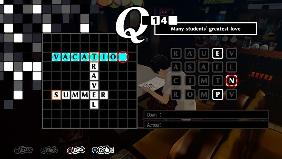 Persona 5 Royal Crossword 14 Answer