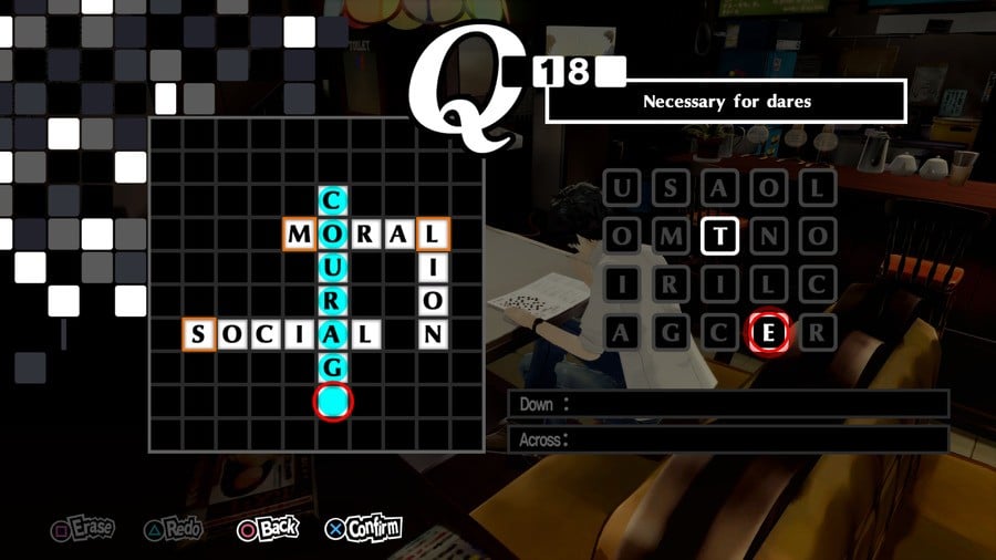 Persona 5 Royal Crossword 18 Answer