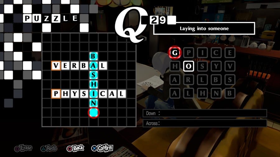 Persona 5 Royal Crossword 29 Answer