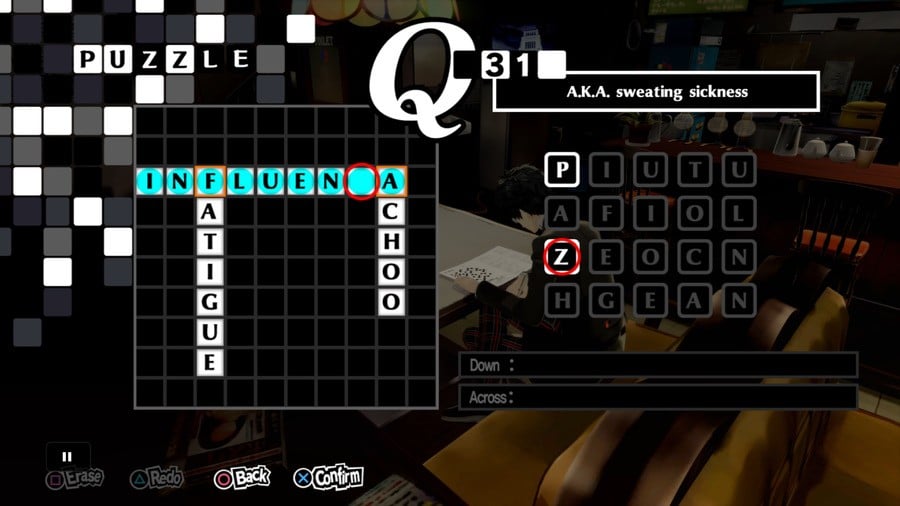 Persona 5 Royal Crossword 31 Answer