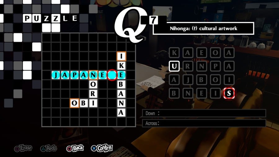 Persona 5 Royal Crossword 7 Answer