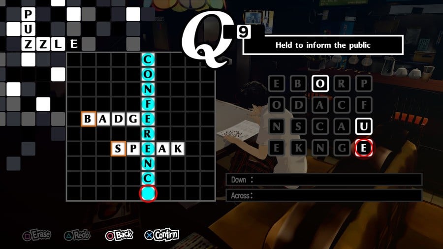 Persona 5 Royal Crossword 9 Answer